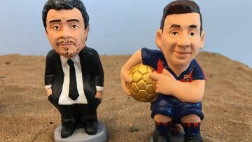 Luis Enrique y Leo Messi se estrenan en las figuras 'caganer'