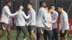 Salah and Alexander-Arnold spat caught on camera