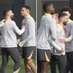 Salah and Alexander-Arnold spat caught on camera