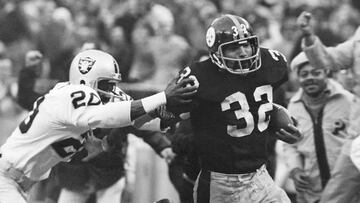 El running back Franco Harris es recordado por la ‘Recepción Inmaculada’, la jugada que le dio a los Pittsburgh Steelers su primera victoria en playoffs.