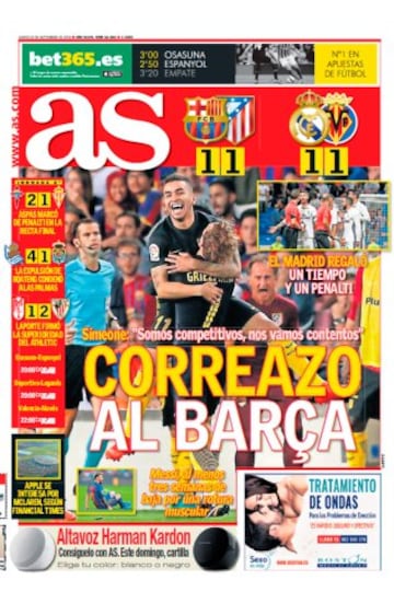 Las portadas de AS de septiembre