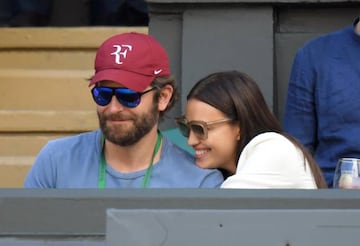 Irina Shayk y Bradley Cooper en Wimbledon.