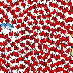 Reto visual: ¿Puedes encontrar los tres corazones escondidos entre las mariposas?