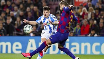 Barrenetxea, en un partido con la Real Sociedad.