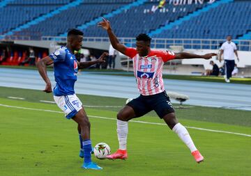 Junior de Barranquilla y Millonarios se enfrentaron en el estadio Metropolitano Roberto Meléndez por el partido de ida de las semifinales de la Liga BetPlay.