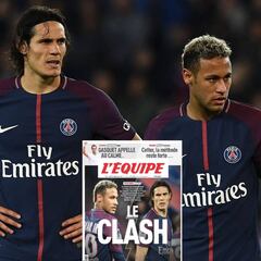 L'Equipe: pelea entre Neymar y Cavani en el vestuario