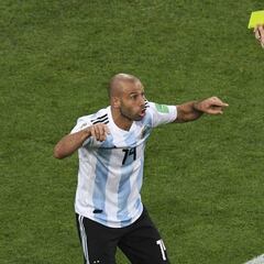 Mascherano, el jugador con más amarillas en Mundiales