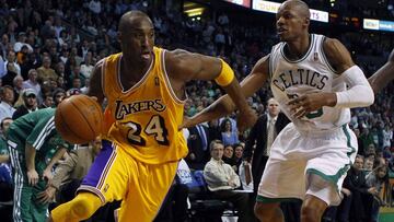 Kobe Bryant y Ray Allen, sin duda dos de los grandes escoltas de la historia.