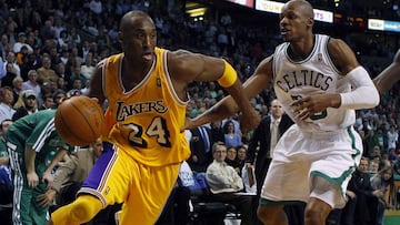 Kobe Bryant y Ray Allen, sin duda dos de los grandes escoltas de la historia.