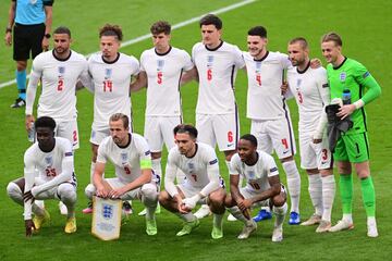 Equipo de la selecci¨®n de Inglaterra.