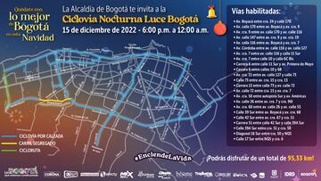 Ciclovía nocturna IDRD