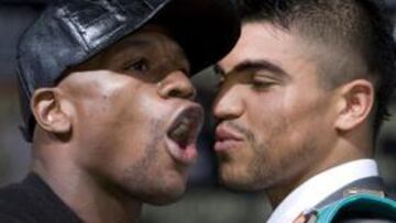 Mayweather y Ortiz, cara a cara.