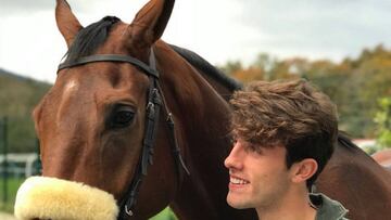 Odriozola con &#039;Guitar&#039;, su primer caballo.