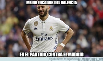 Los mejores memes del Real Madrid-Valencia