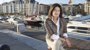 La nueva presidenta de la Federación Española de Vela, Julia Casanueva, en su Santander natal.