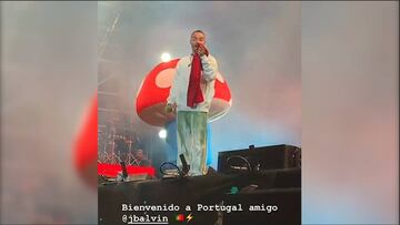 Cristiano Ronaldo le da la bienvenida a J Balvin