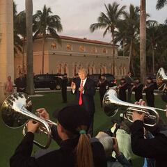 Trump, fan de los Patriots, se fue de su fiesta sin ver la remontada