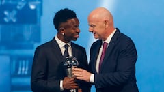 Infantino apoya a Vinicius: “Entristecido y conmocionado”