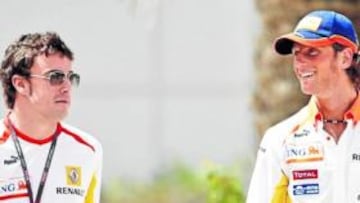 <b>DÚO EN VALENCIA. </b>Alonso y Grosjean correrán en el GP de Europa.