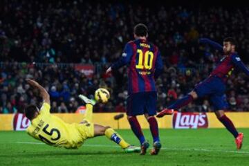 Jornada 21. Barcelona-Villarreal. 3-2