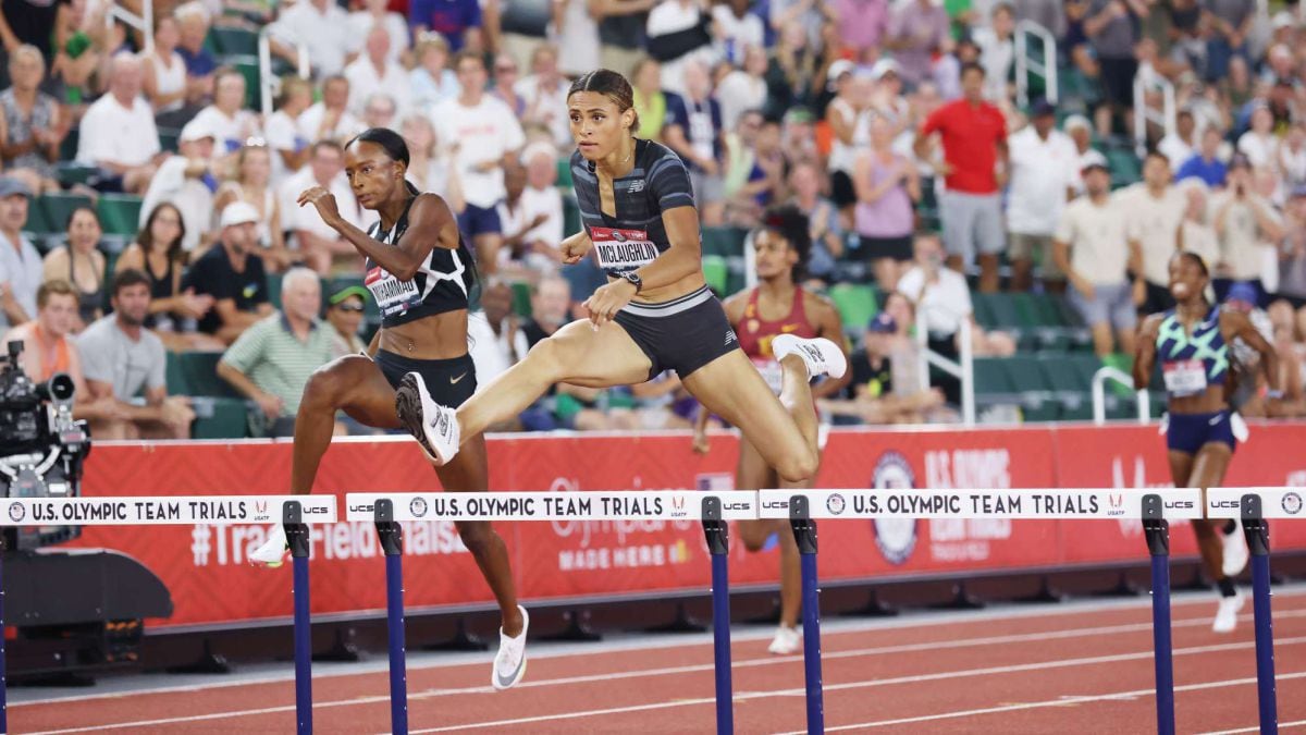 What are the distances of Olympic athletics events in the American ...