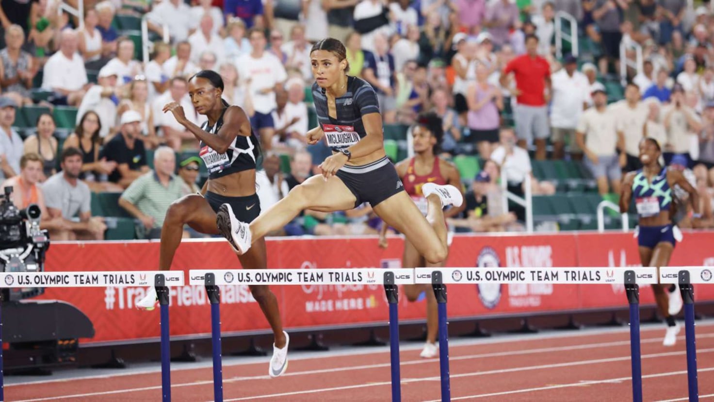 What are the distances of Olympic athletics events in the American ...