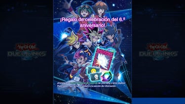 Yu-Gi-Oh! Duel Links cumple seis años y regala Fuerza de Espejo, tickets y gemas a todos los jugadores