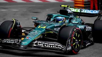 Fernando Alonso (Aston Martin AMR25). Montecarlo, Mónaco. F1 2025.