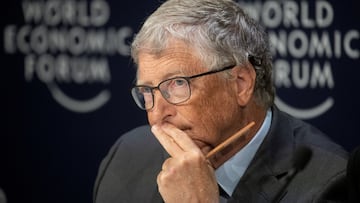 FILE PHOTO: Bill Gates, co-chairman of the Bill & Melinda Gates Foundation, attends a news conference at the World Economic Forum 2022 (WEF) in the Alpine resort of Davos, Switzerland May 25, 2022. REUTERS/Arnd Wiegmann/File Photo