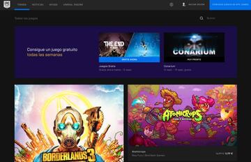 Epic Games Store en septiembre de 2019.