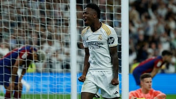 Desde su debut con la camiseta del Real Madrid, nadie ha marcado más goles que Vinicius ante el FC Barcelona, igualado con el francés Karim Benzema.