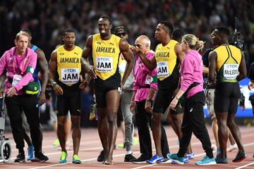 Lesión de Usain Bolt en el 4X100.