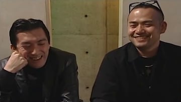 Mikami y Kamiya en una entrevista con motivo del quinto aniversario de la saga.