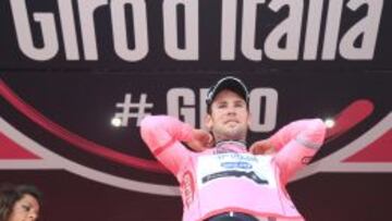 Cavendish, primer líder del Giro 2013.