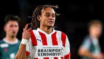 Xavi Simons, con el PSV.