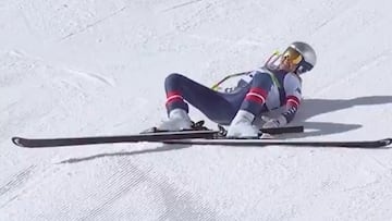 Lindsey Vonn’s heartbreaking cries of pain after brutal fall leave stadium silent