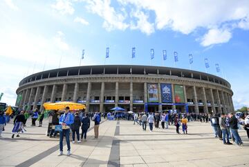 El Olympiastadion en donde juega el Hertha de Berlín.