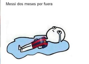 Los 'memes' de la lesión de Messi