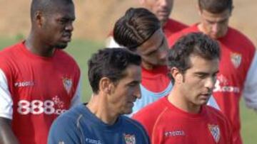 <b>AMBICIOSO.</b> Manolo Jiménez, entrenador del Sevilla: "Conformarse es de mediocres"