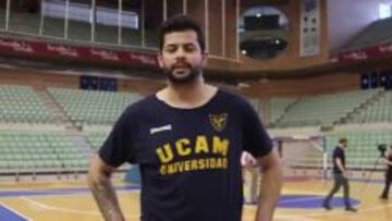 Faverani se ha entranado las &uacute;ltimas semanas con el UCAM Murcia.