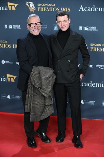 Goyo Gonzlez posa en la alfombra roja de los Premios Iris 2024, los galardones organizados por la Academia de la Televisin.