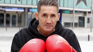 El boxeador Poli Díaz posa en una entrevista para AS.
