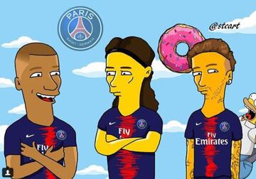 Así se ven los cracks del fútbol en los Simpsons