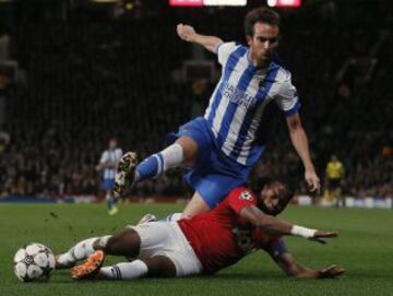 Patrice Evra y Mikel González.