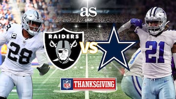Sigue la previa y el minuto a minuto de Las Vegas Raiders vs Dallas Cowboys, partido de Thanksgiving Day que se jugará este jueves en Arlington.