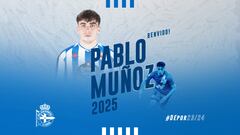 Oficial: El Deportivo se refuerza con el talento joven de Pablo Muñoz