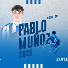 Oficial: El Deportivo se refuerza con el talento joven de Pablo Muñoz