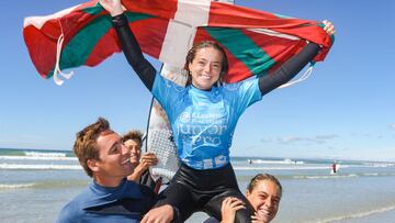 Plomeur, Finistere, Bretagne, France - Sept 11 : Annette Gonzalez Etxabarri of Euzkadi  at the E.Leclerc Pont l&#039;Abb&Atilde;&copy; Junior Pro la Torche 2022  in Plomeur ,Finistere,  France (Photo by Laurent Masurel/World Surf League)