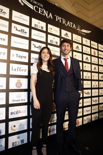 V Edici車n de la Cena Pirata. Esteban Granero, jugador del Espanyol y organizador del evento.