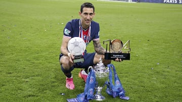 Di María, máximo asistente de la historia del PSG